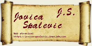 Jovica Spalević vizit kartica